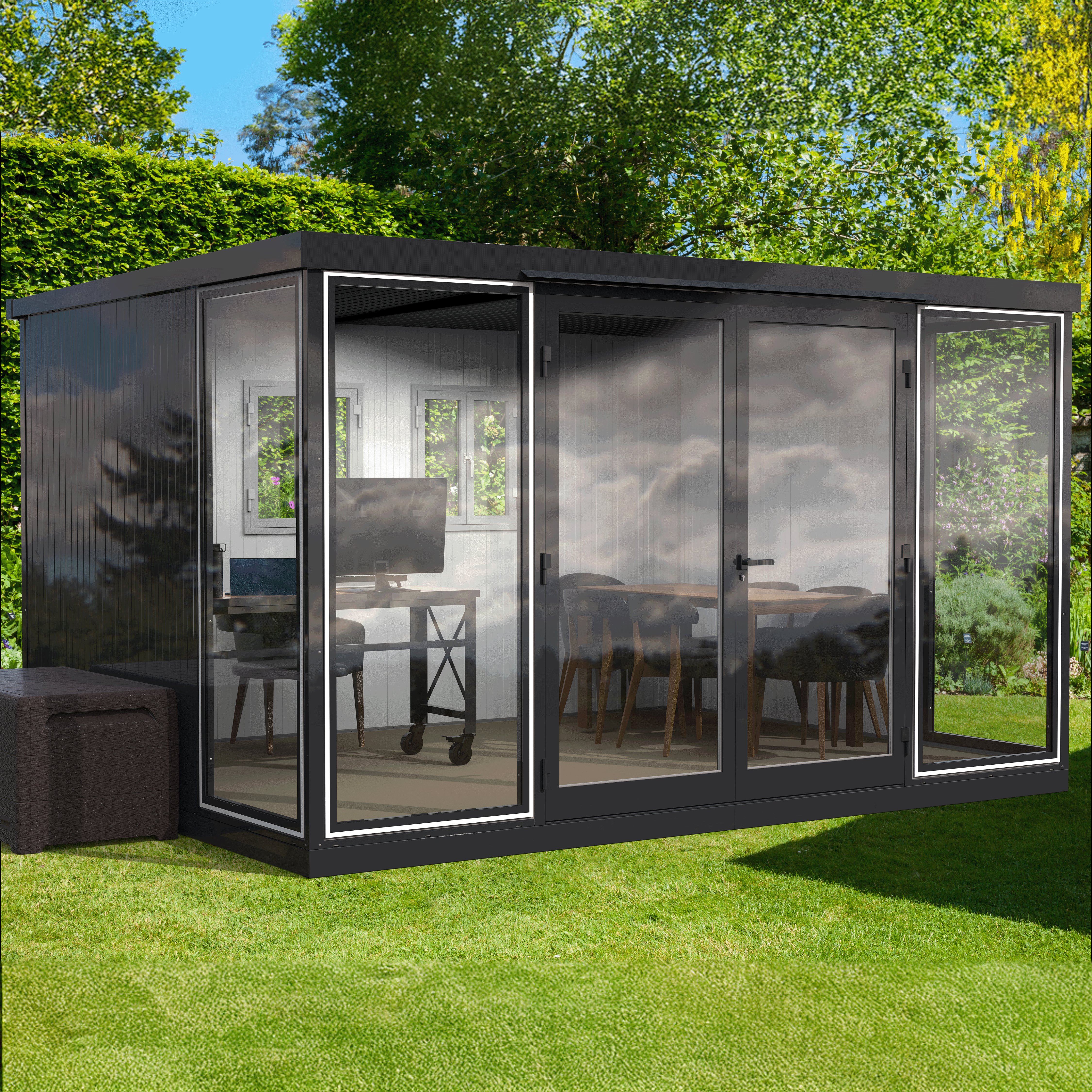 Duramax 13x10 Garden Glass Room, Outdoor Office, Shelter, Playroom