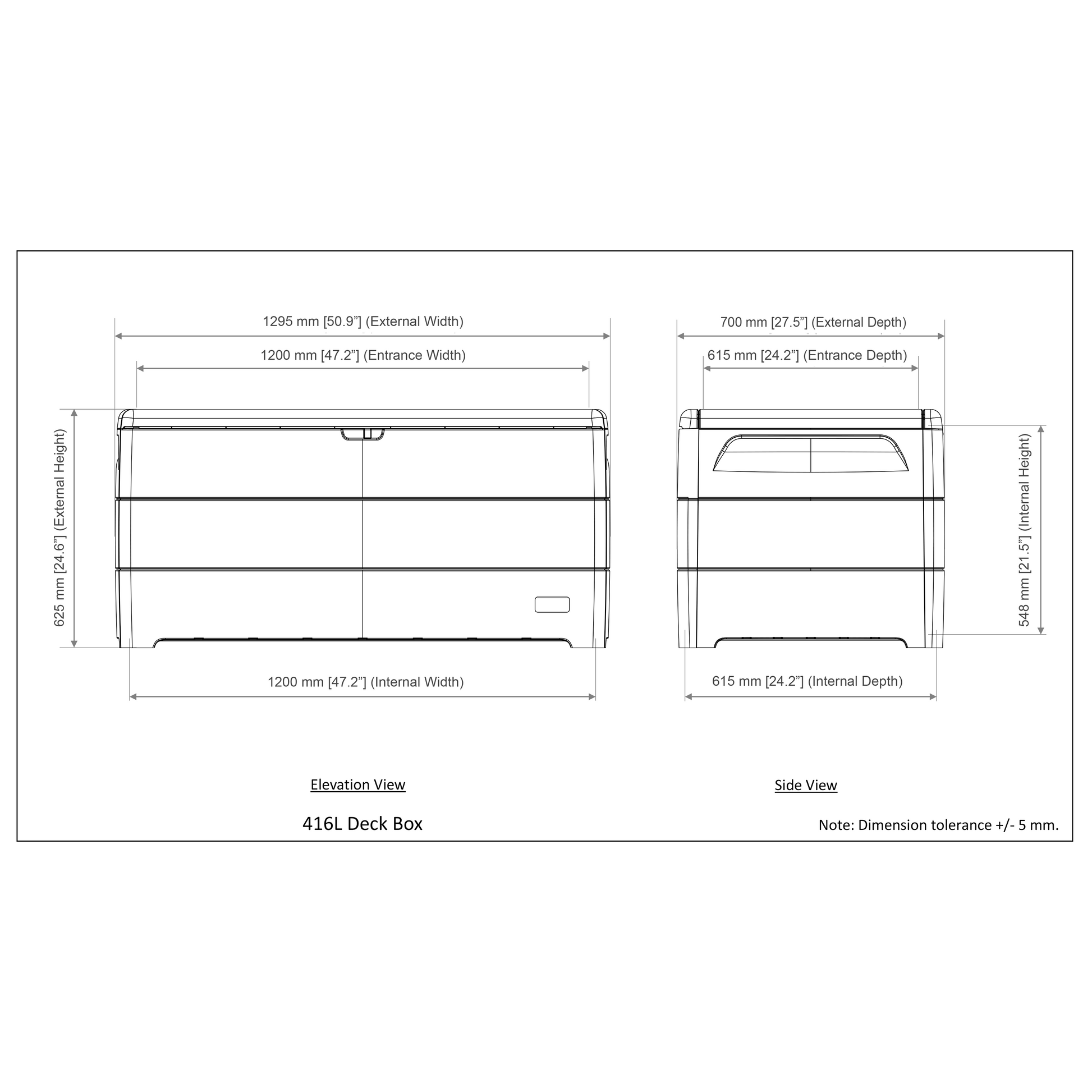 Duramax Deck Box Duramax 110 Gallon Outdoor Deck Box (2 Colors)