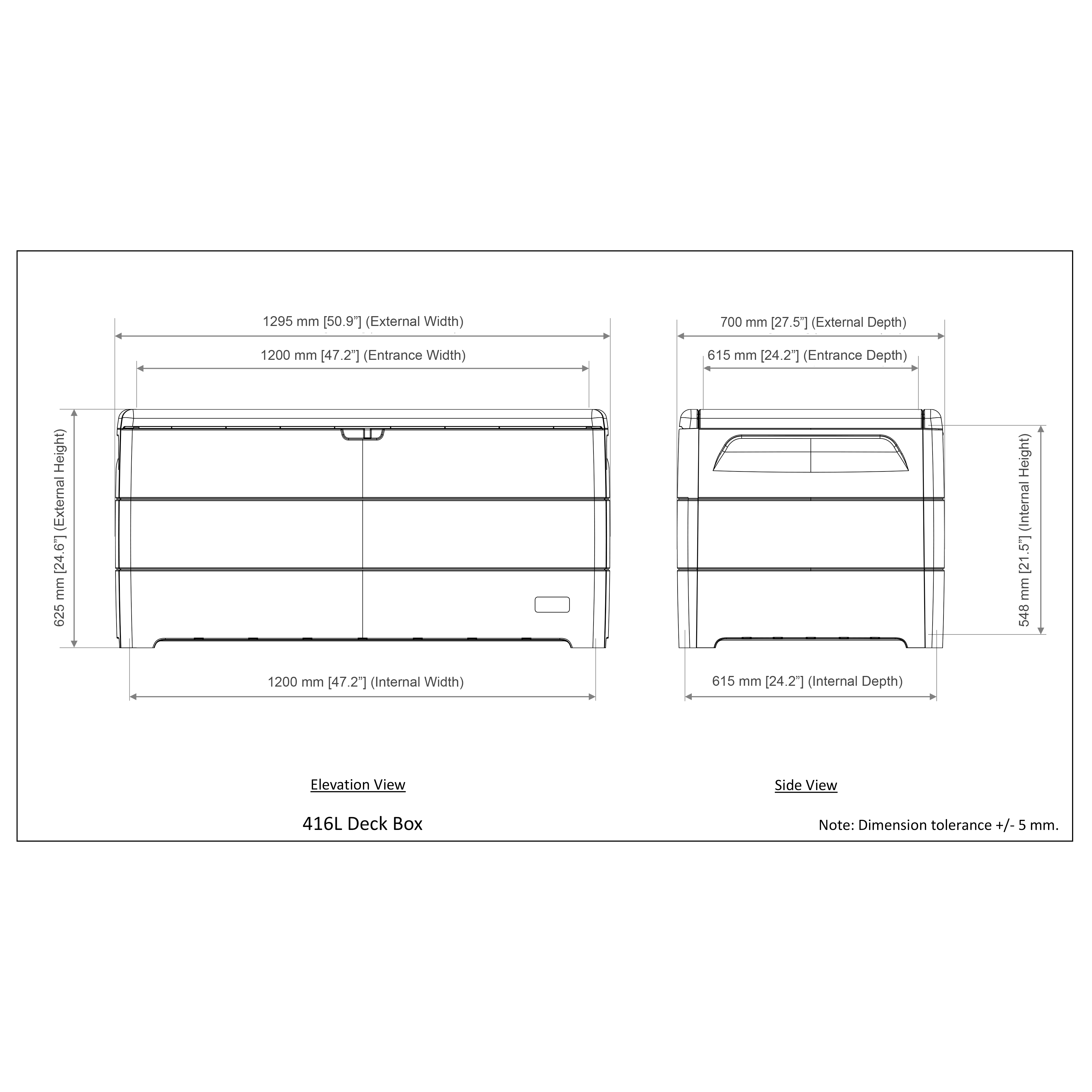 Duramax Deck Box Duramax 110 Gallon Outdoor Deck Box (2 Colors)
