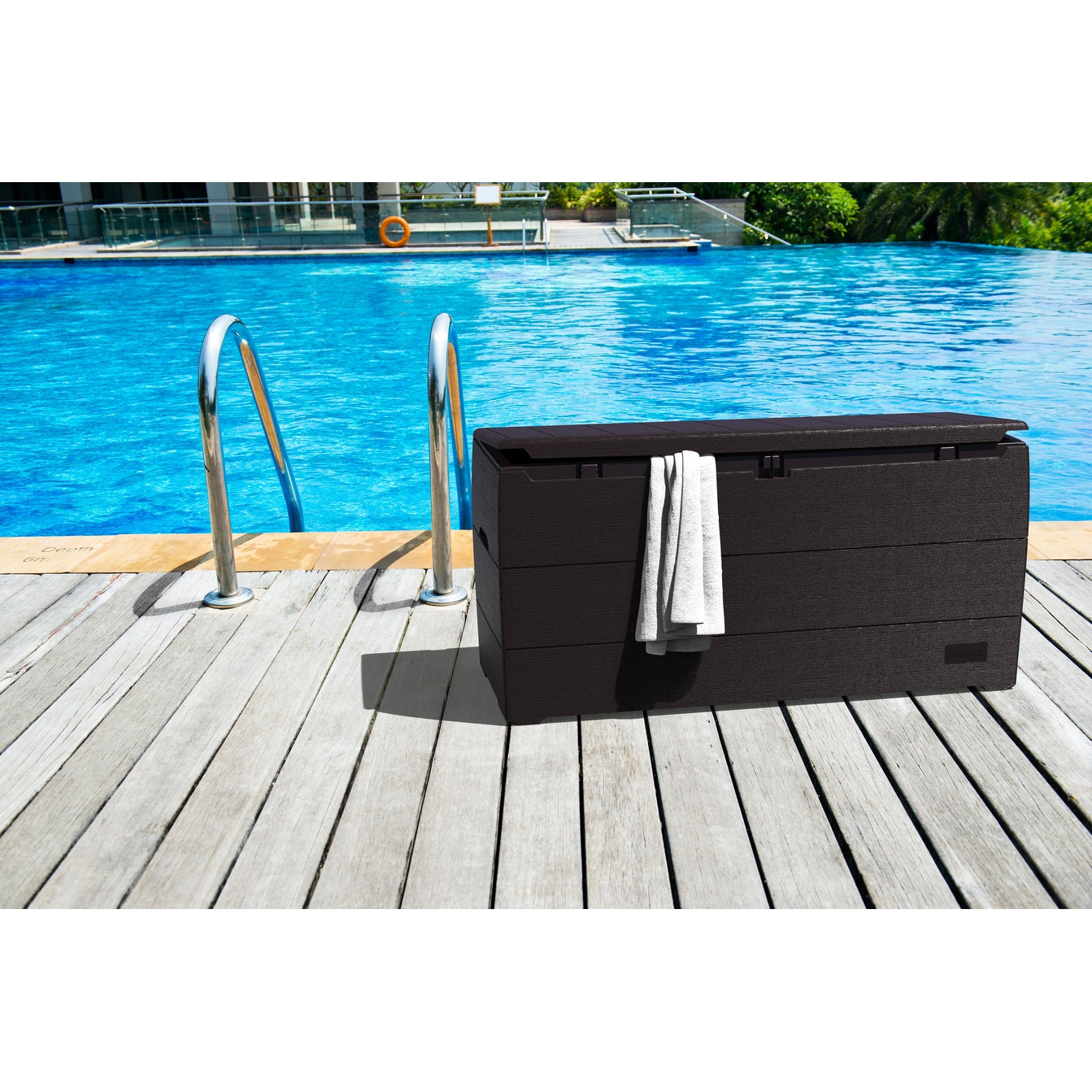 Duramax Deck Box Duramax 71 Gallon Outdoor Resin Deck Box, Garden Furniture Organizer (2 Colors)