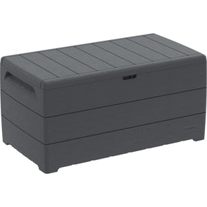 Duramax Deck Box Gray Duramax 110 Gallon Outdoor Deck Box