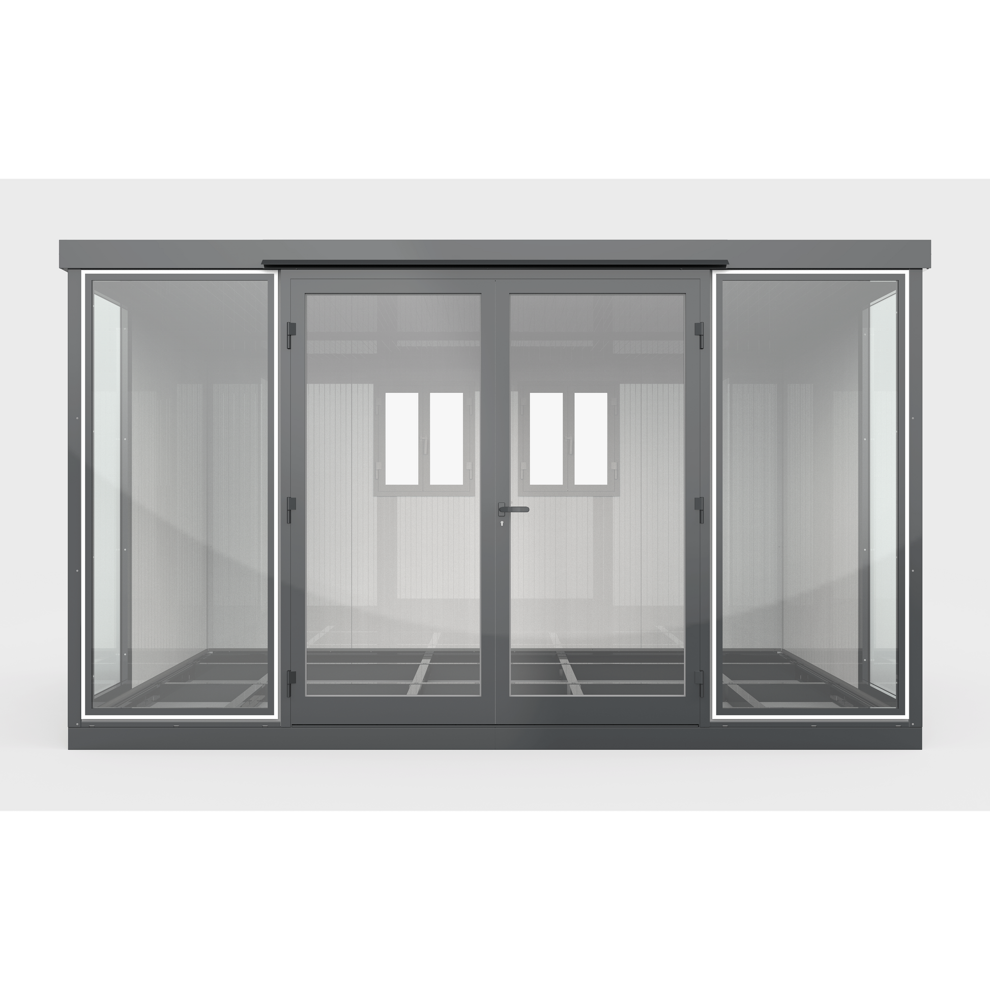 Duramax Duramax 13x10 Garden Glass Room, Outdoor Office, Shelter, Playroom and Insulated Building with Double Doors