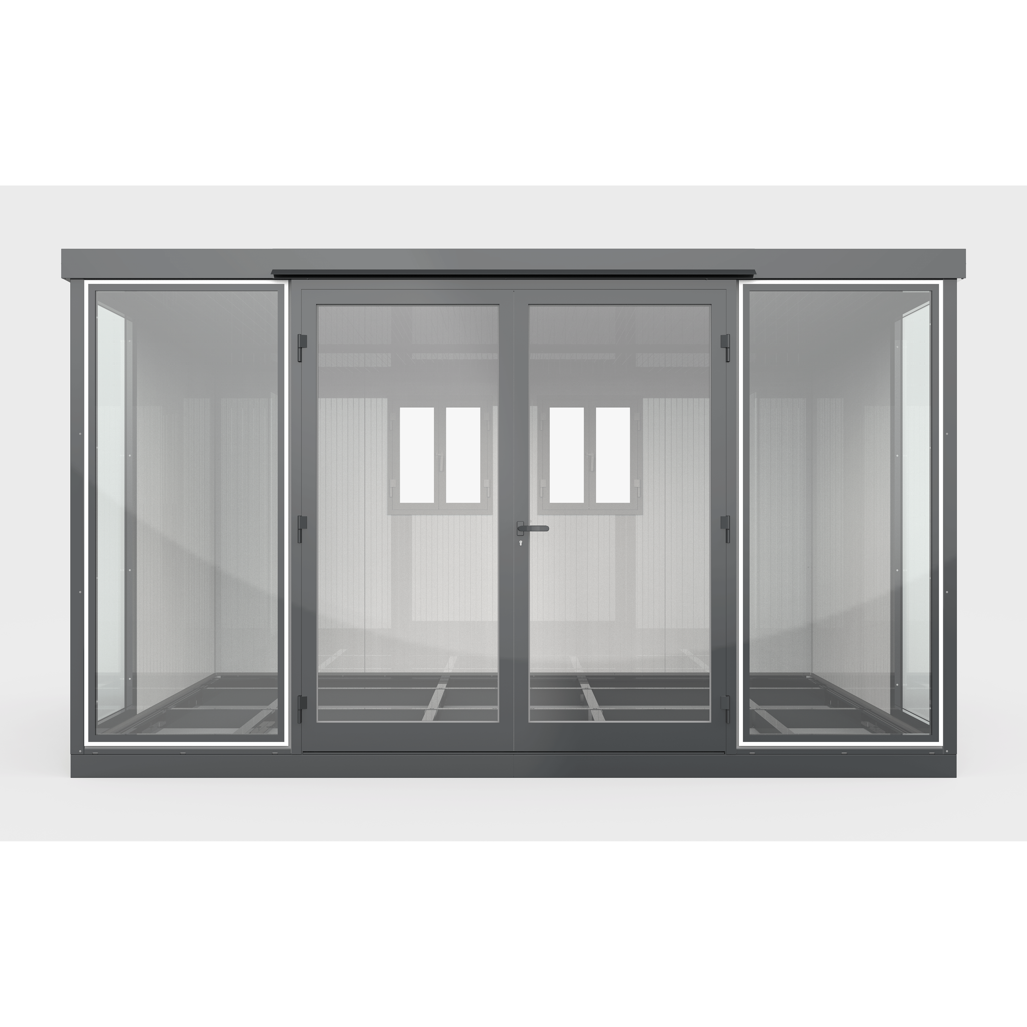 Duramax Duramax 13x10 Garden Glass Room, Outdoor Office, Shelter, Playroom and Insulated Building with Double Doors