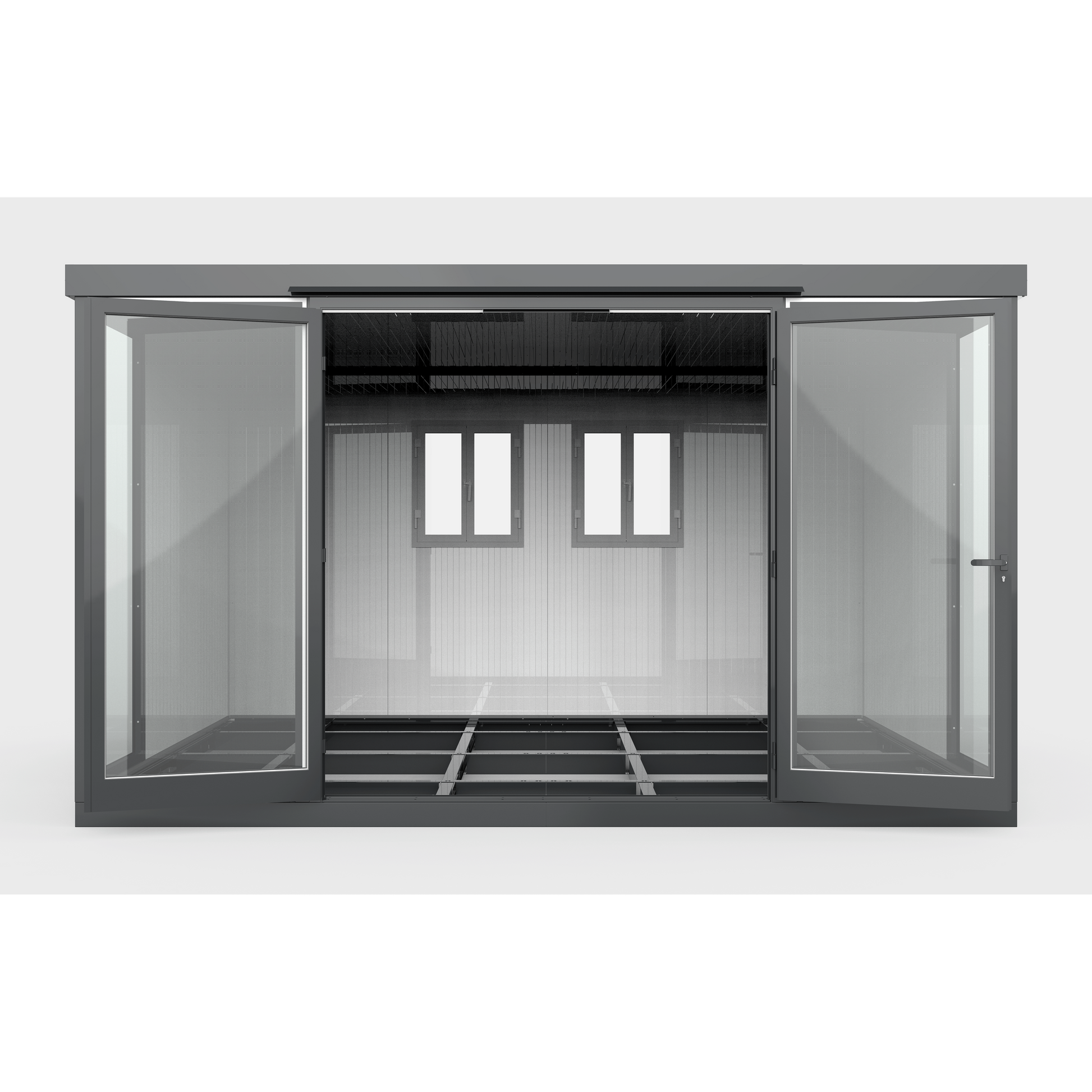 Duramax Duramax 13x10 Garden Glass Room, Outdoor Office, Shelter, Playroom and Insulated Building with Double Doors