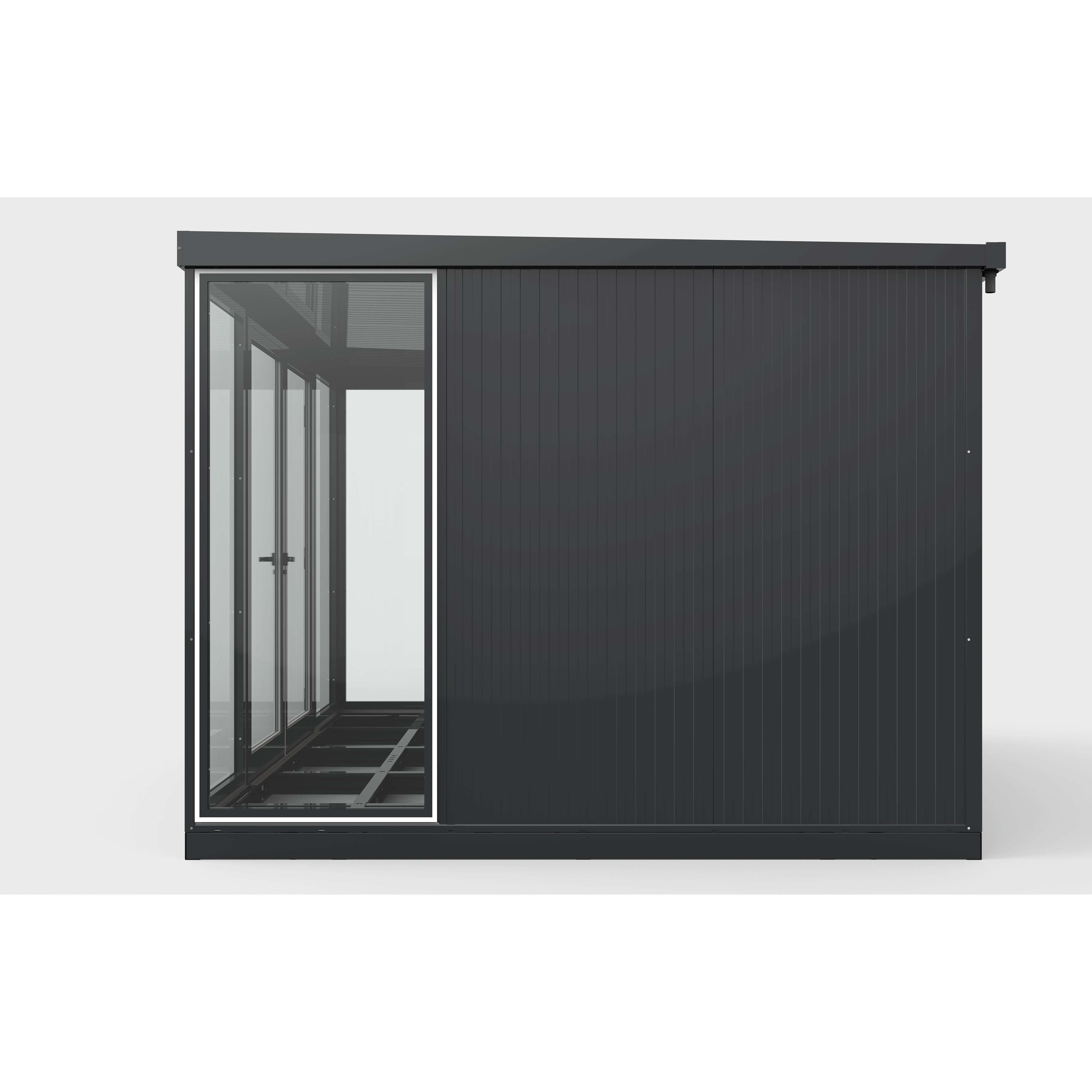 Duramax Duramax 13x10 Garden Glass Room, Outdoor Office, Shelter, Playroom and Insulated Building with Double Doors