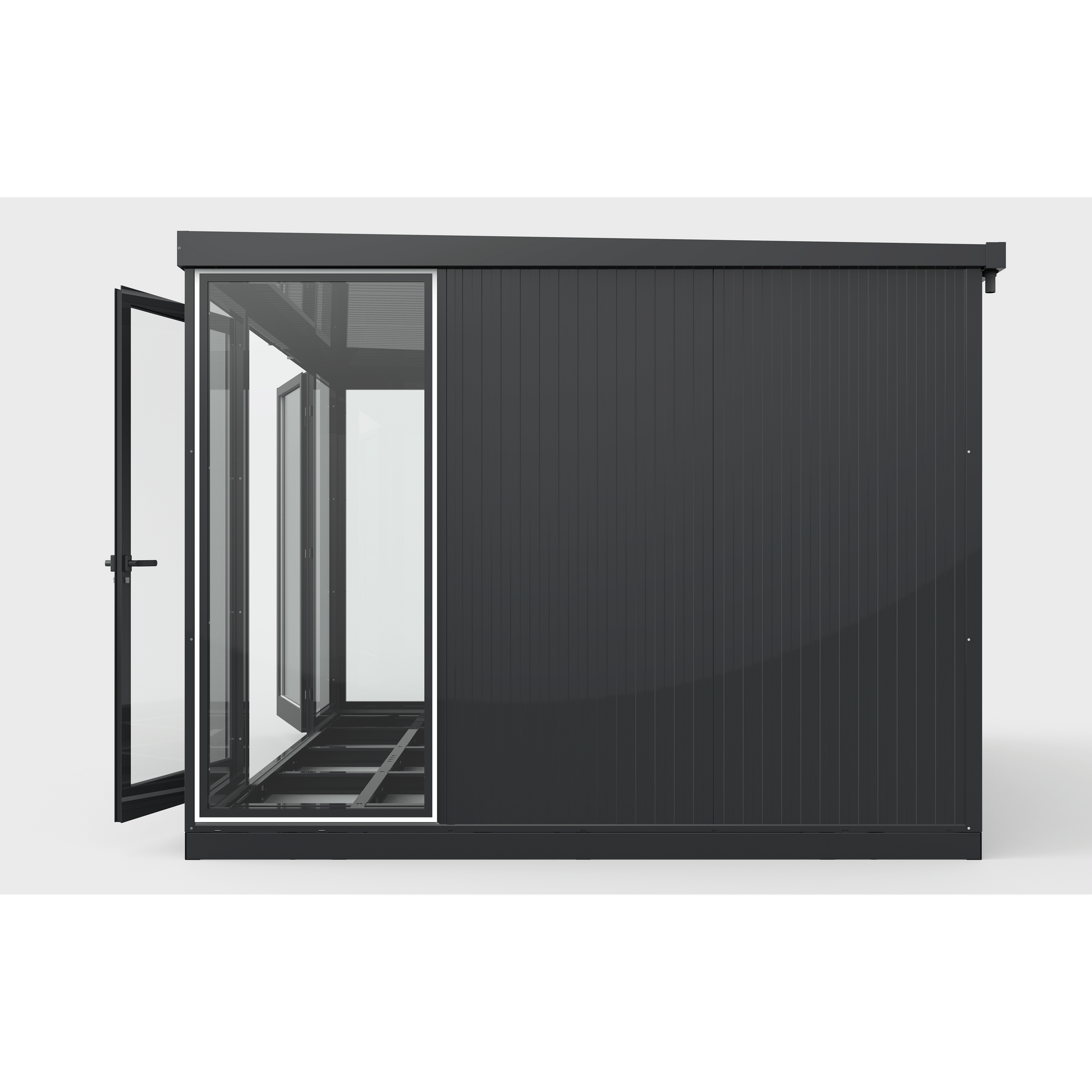 Duramax Duramax 13x10 Garden Glass Room, Outdoor Office, Shelter, Playroom and Insulated Building with Double Doors