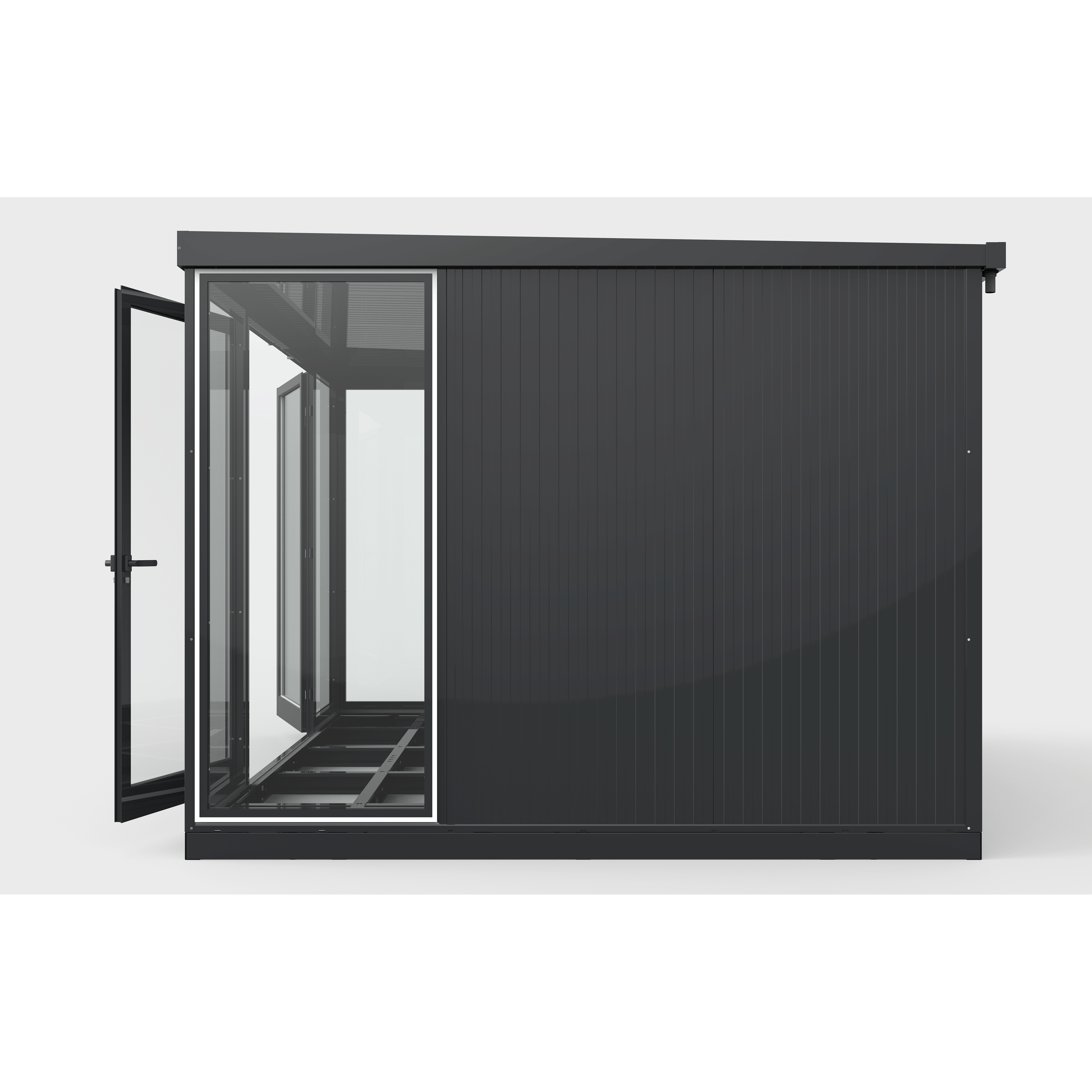 Duramax Duramax 13x10 Garden Glass Room, Outdoor Office, Shelter, Playroom and Insulated Building with Double Doors
