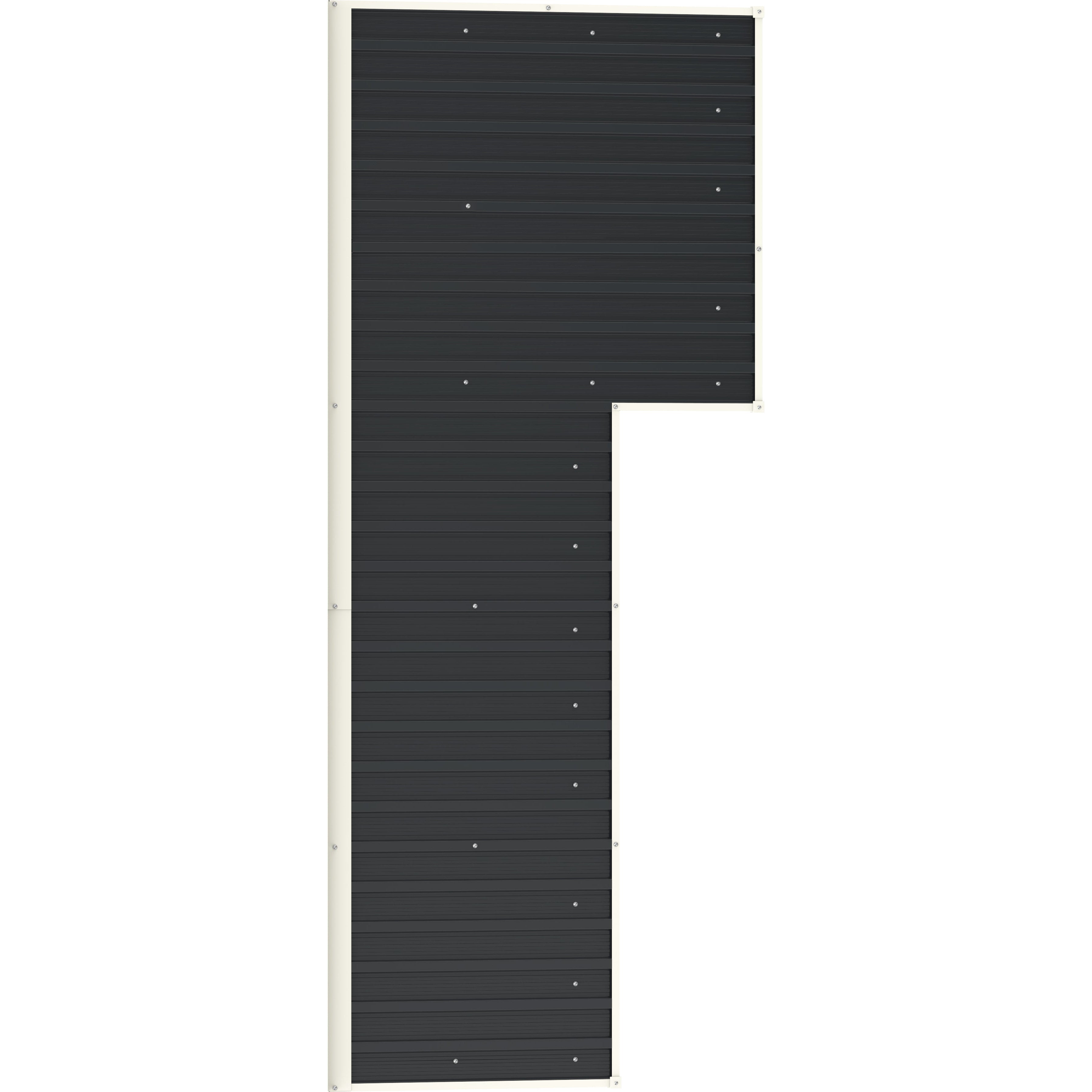Duramax Enclosures Duramax 8ft x 3ft Metal WoodStore Combo Anthracite