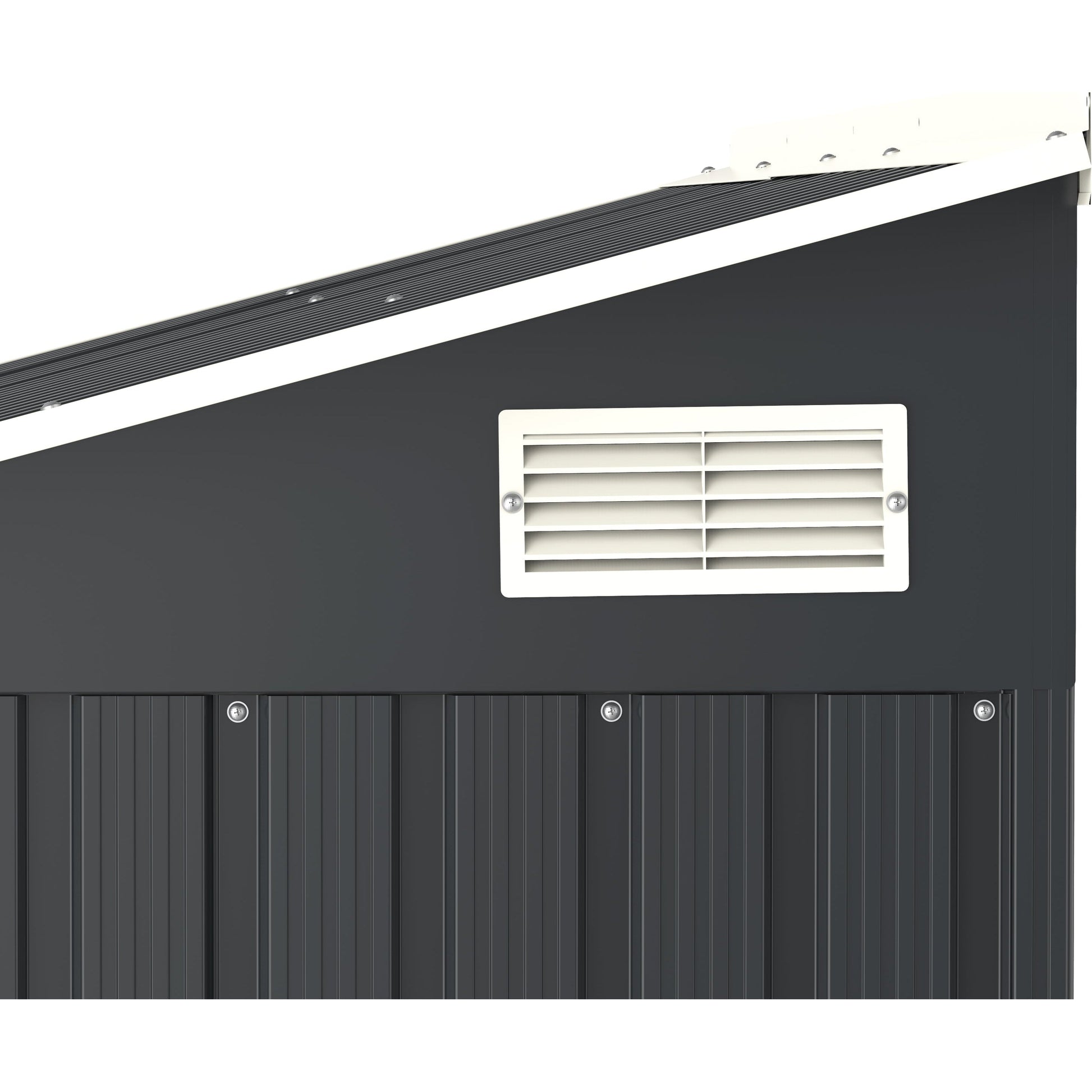 Duramax Enclosures Duramax 8ft x 3ft Metal WoodStore Combo Anthracite