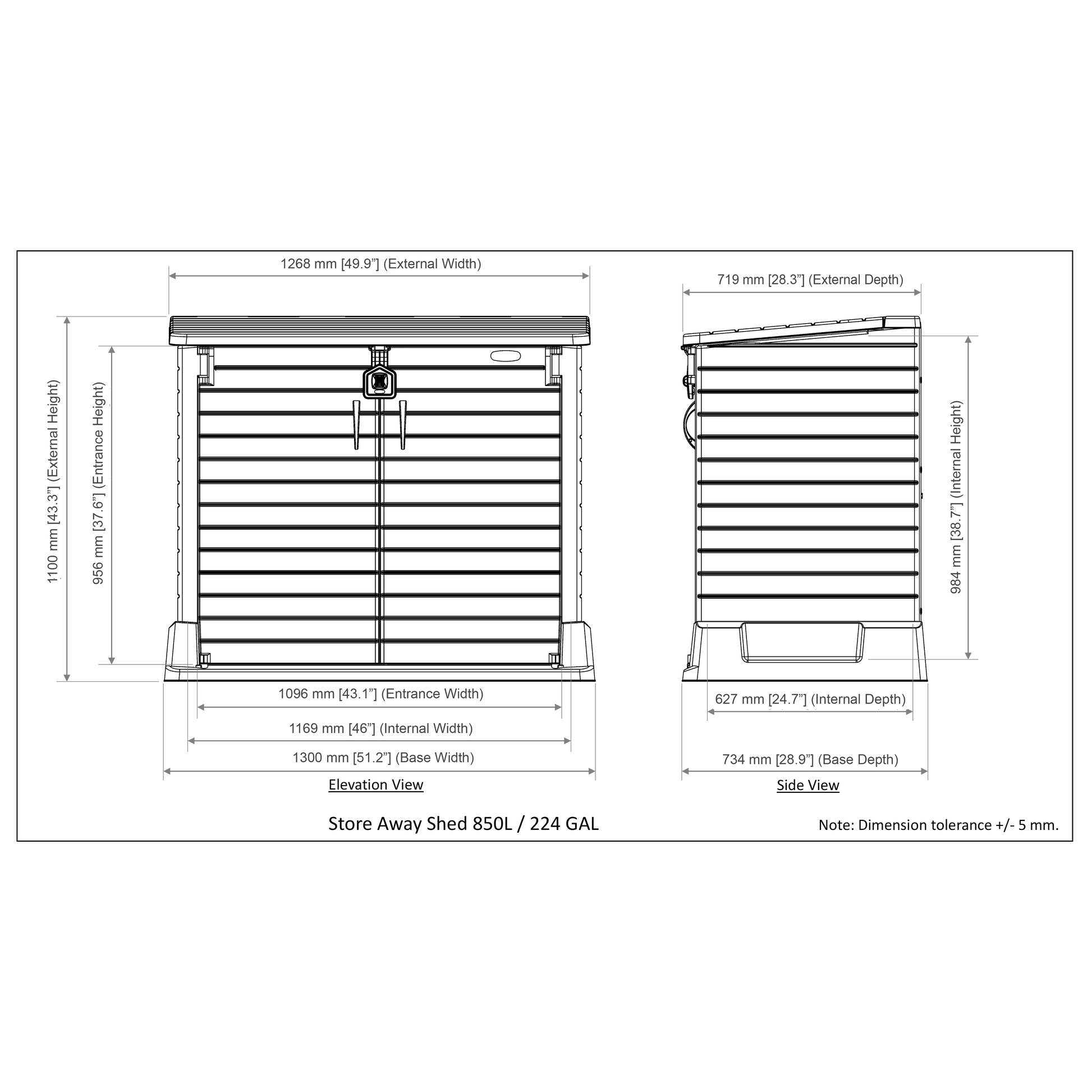 Duramax Enclosures Duramax Storeaway 850L Storage Box (2 Colors) 86620