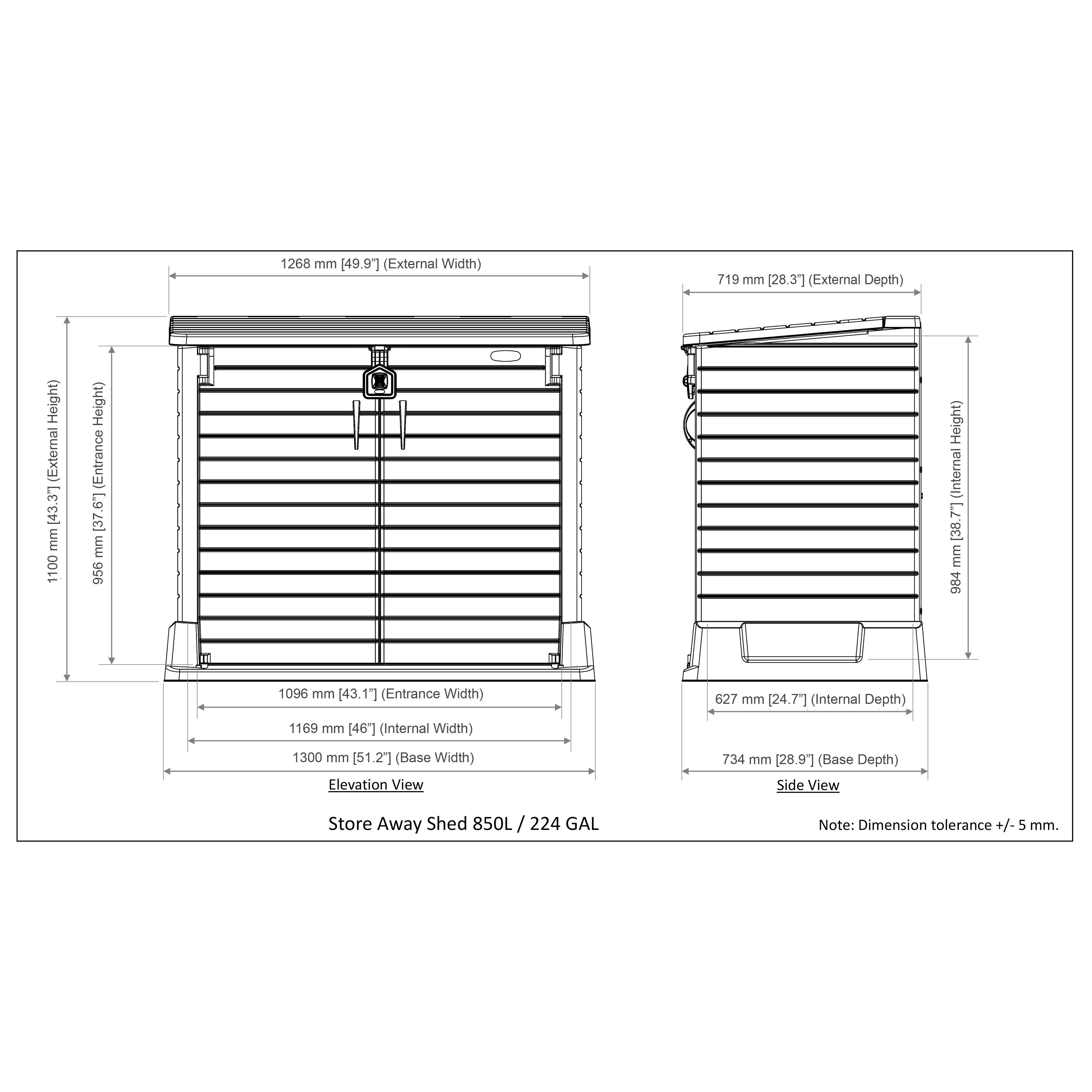 Duramax Enclosures Duramax Storeaway 850L Storage Box (2 Colors) 86620