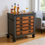 Duramax furniture Duramax 36 In. 5-Drawers Rolling Tool Chest with Wood Top