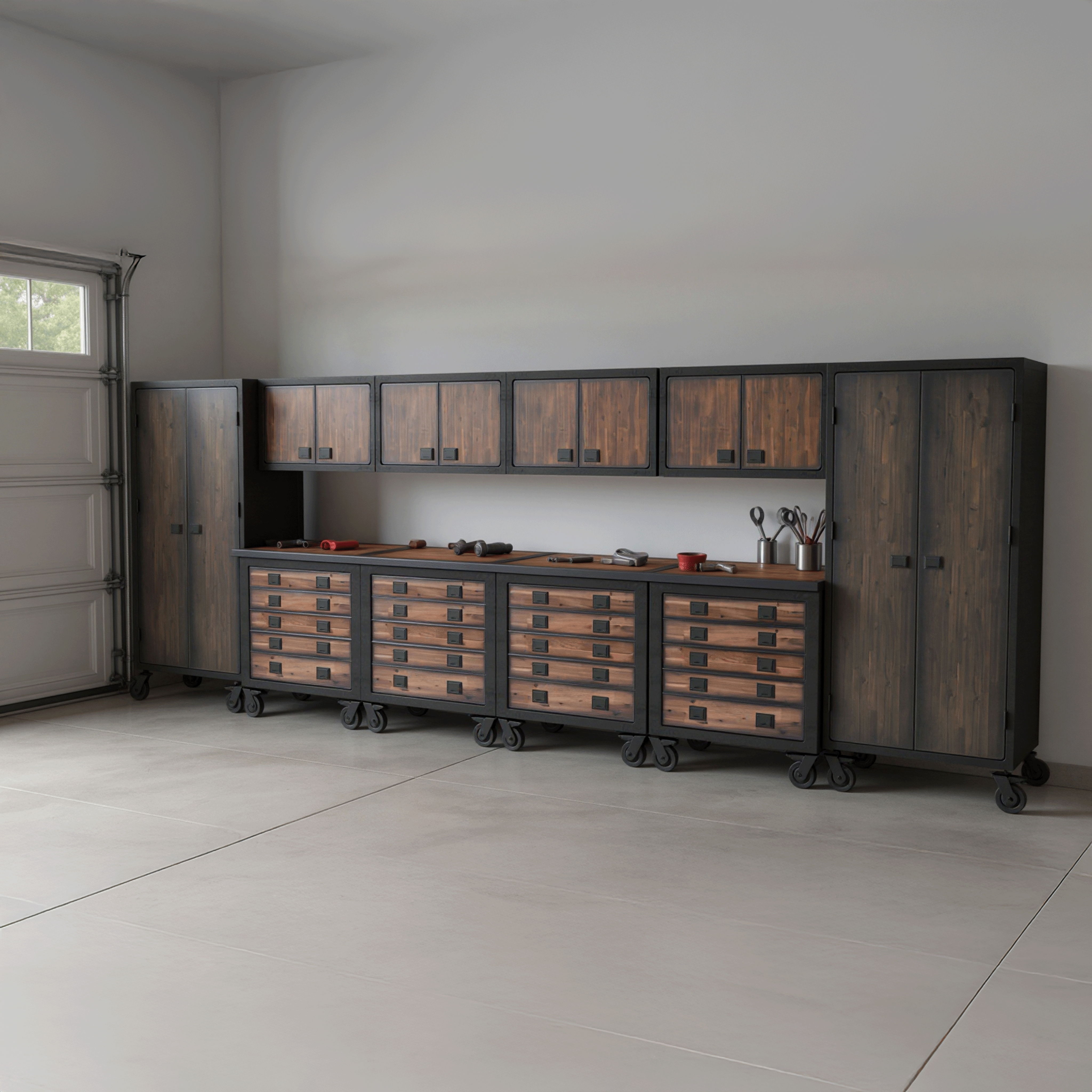 Duramax garage storage Duramax 10-Piece Garage Storage Combo Set with Tool Chests, Wall Cabinets and Free Standing Cabinets