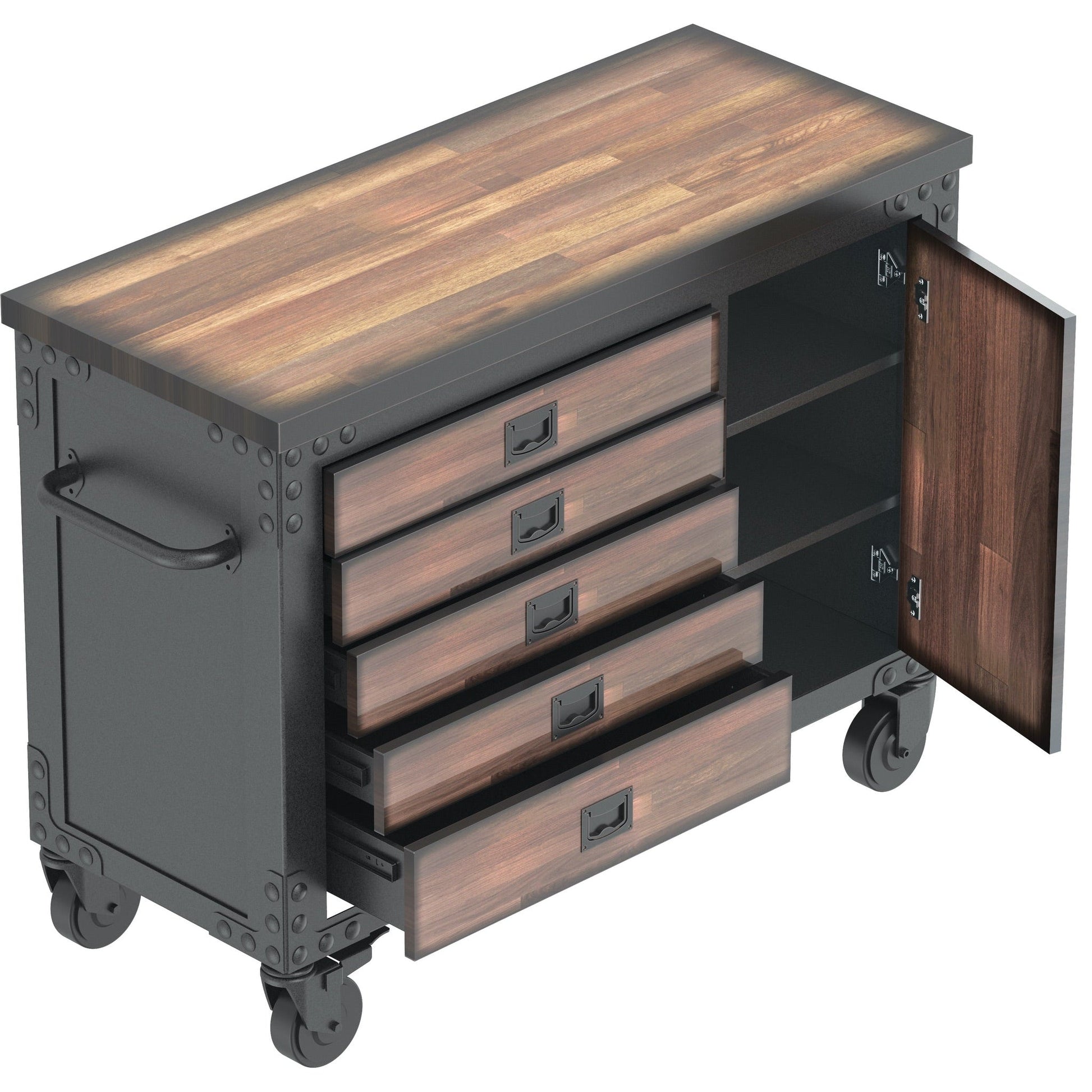 Duramax garage storage Duramax 5-Piece Garage Set with Workbench, Tool Chest and Wall Cabinets
