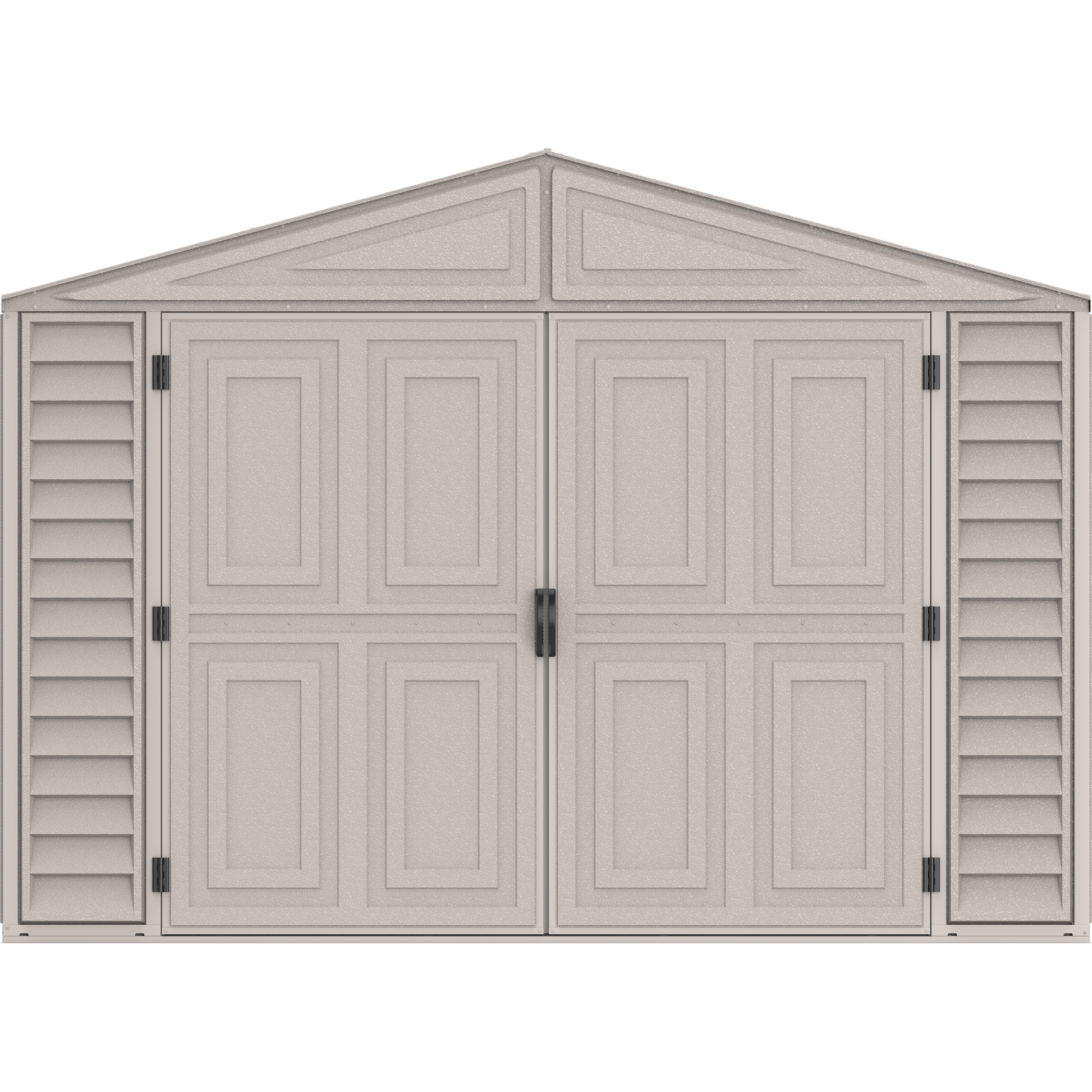 Duramax Garages DuraMax 10.5ft x 18ft Vinyl Garage with Foundation Kit and Windows