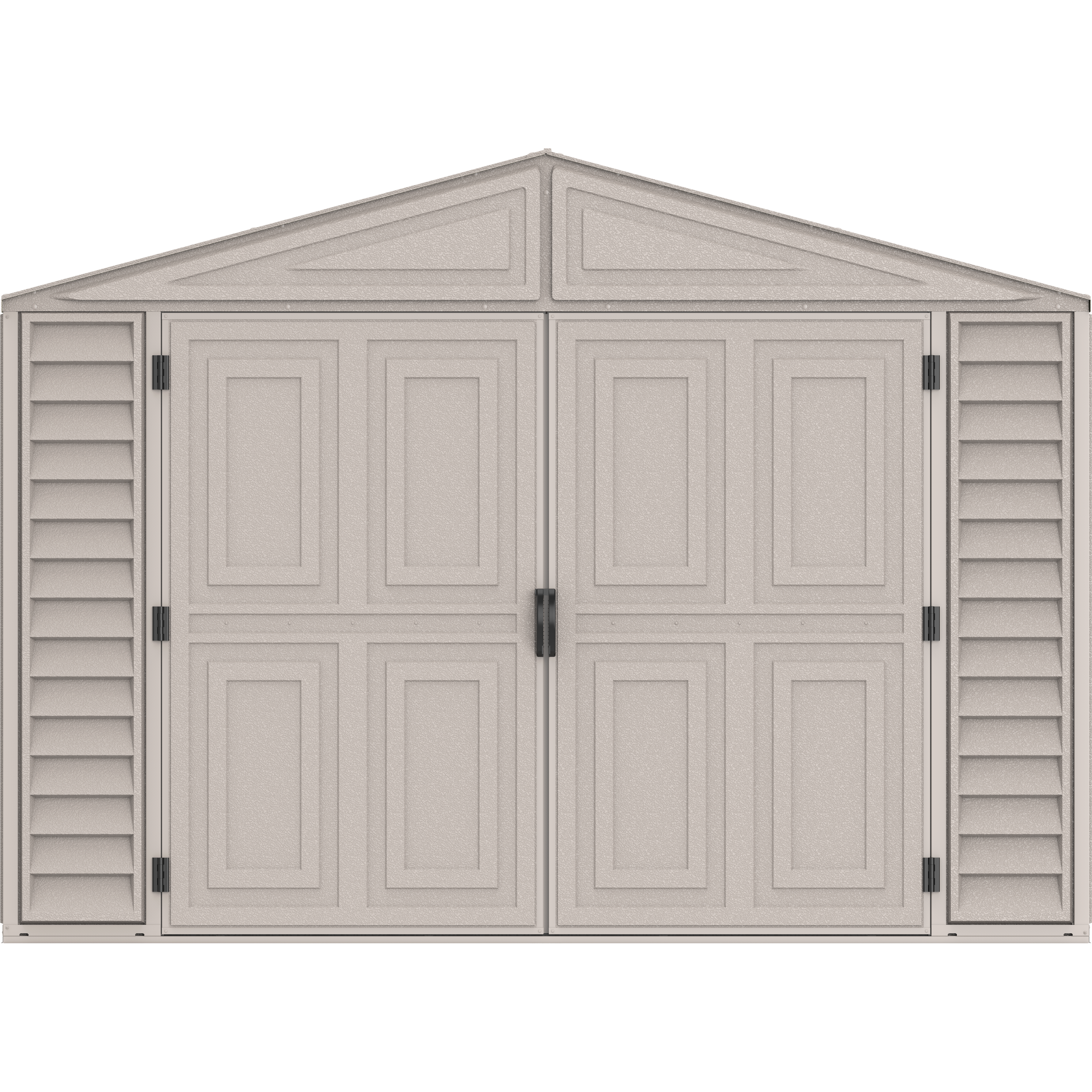 Duramax Garages DuraMax 10.5ft x 18ft Vinyl Garage with Foundation Kit and Windows
