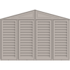 Duramax Garages DuraMax 10.5ft x 18ft Vinyl Garage with Foundation Kit and Windows