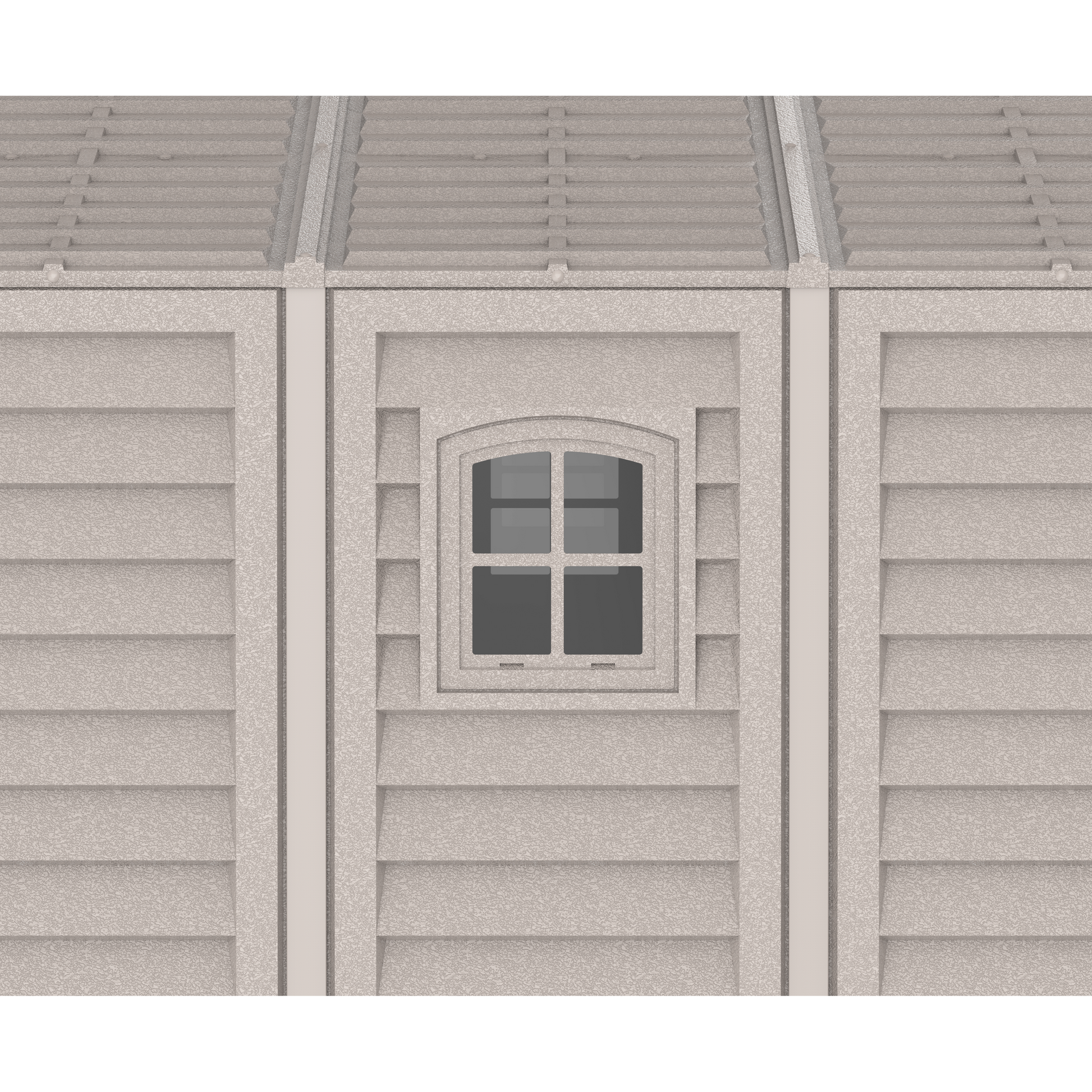 Duramax Garages DuraMax 10.5ft x 18ft Vinyl Garage with Foundation Kit and Windows