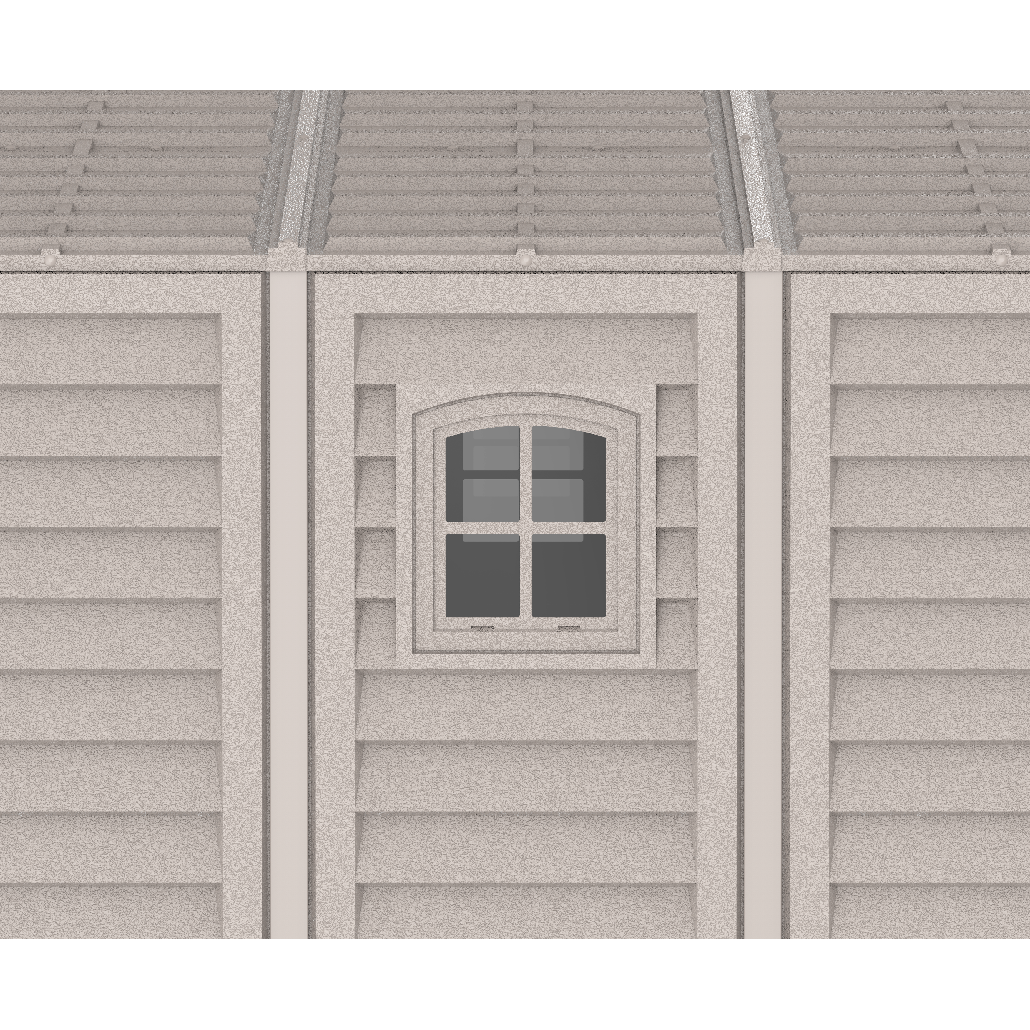 Duramax Garages DuraMax 10.5ft x 18ft Vinyl Garage with Foundation Kit and Windows