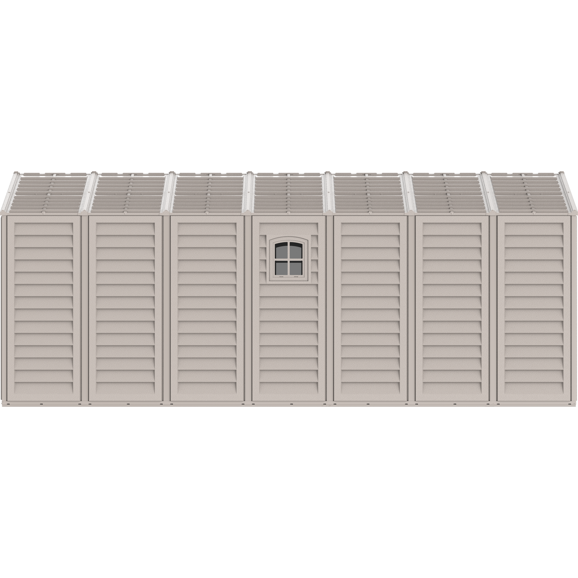 Duramax Garages DuraMax 10.5ft x 18ft Vinyl Garage with Foundation Kit and Windows