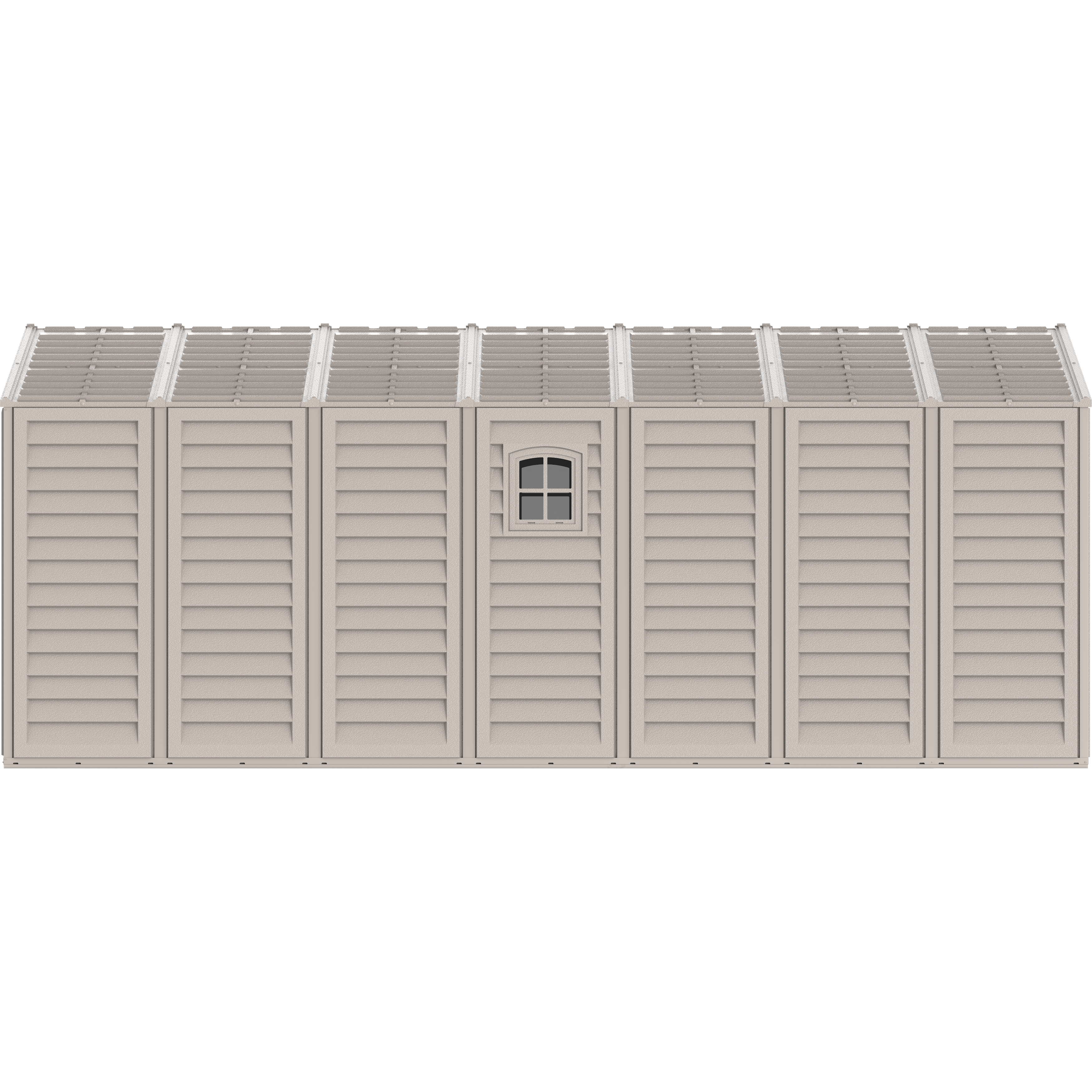 Duramax Garages DuraMax 10.5ft x 18ft Vinyl Garage with Foundation Kit and Windows