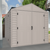 Duramax Garages DuraMax 10.5ft x 18ft Vinyl Garage with Foundation Kit and Windows