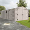 Duramax Garages DuraMax 10.5ft x 20.5ft w/ Vinyl Garage with Foundation Kit and windows