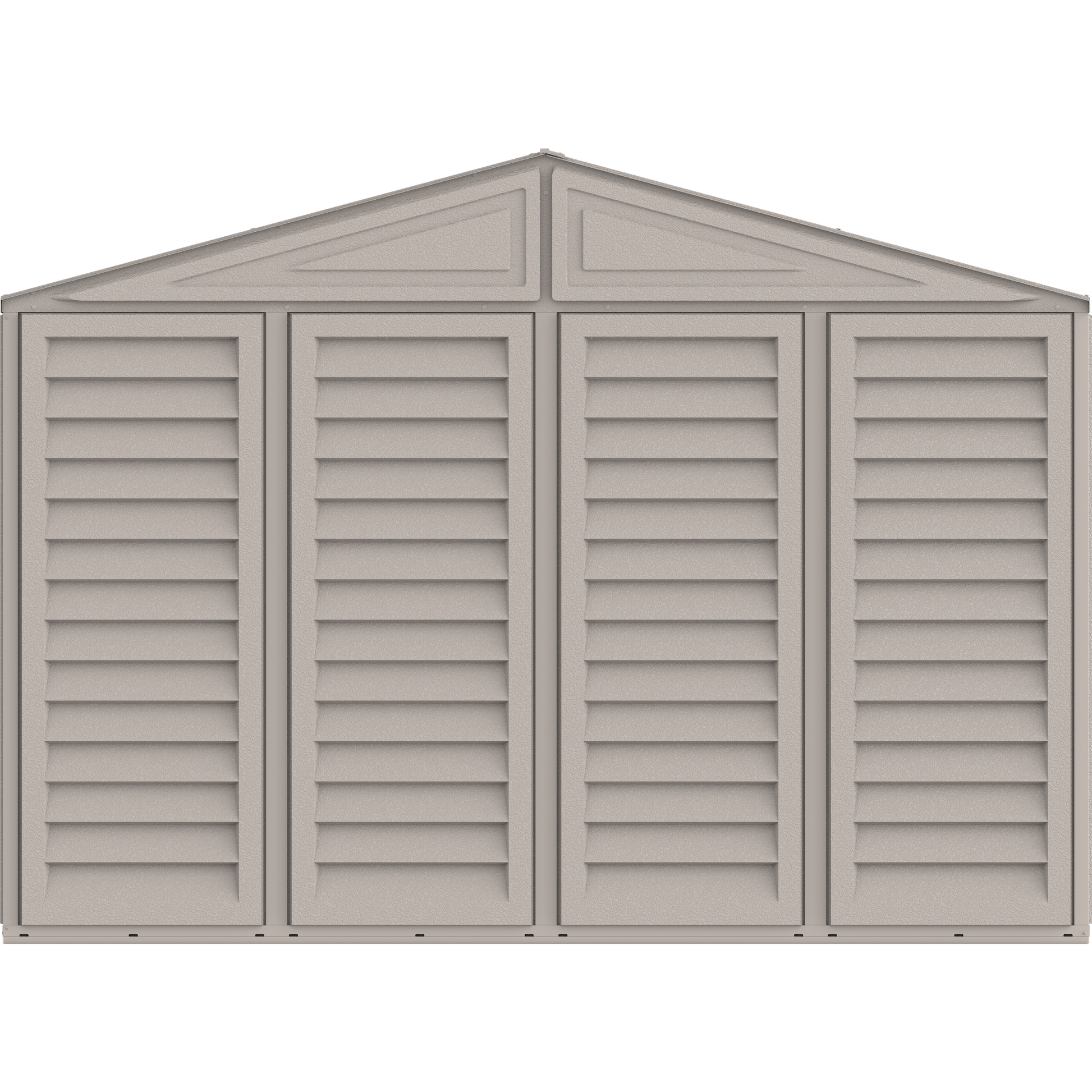 Duramax Garages DuraMax 10.5ft x 26.5ft Vinyl Garage with Foundation Kit and Windows