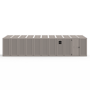 Duramax Garages DuraMax 10.5ft x 28.5ft Vinyl Garage with Foundation Kit and window