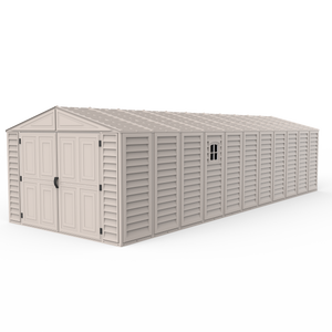 Duramax Garages DuraMax 10.5ft x 28.5ft Vinyl Garage with Foundation Kit and window