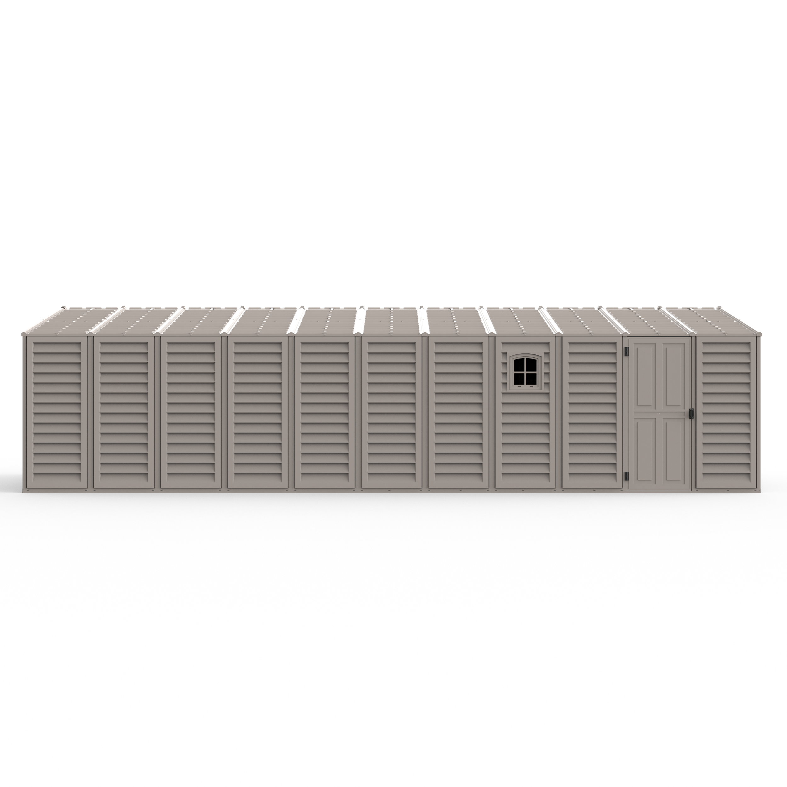 Duramax Garages DuraMax 10.5ft x 31ft Vinyl Garage with Foundation Kit and Windows