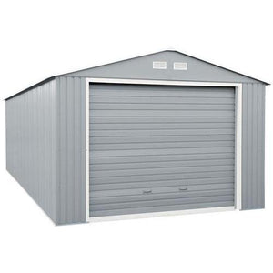 Duramax Garages Duramax 12ft x 20ft Imperial Metal Garage Light Gray / Off White Trim