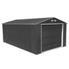 Duramax Garages Duramax 12ft x 26ft Imperial Metal Garage Dark Gray / White Trim