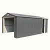 Duramax Garages Duramax 12ft x 26ft Imperial Metal Garage Dark Gray / White Trim