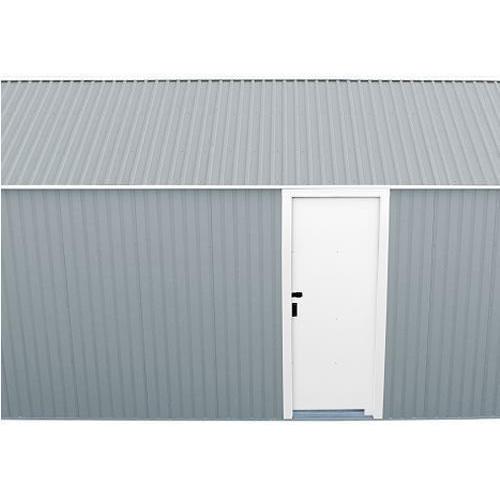 Duramax Garages Duramax 12ft x 26ft Imperial Metal Garage Light Gray / White Trim