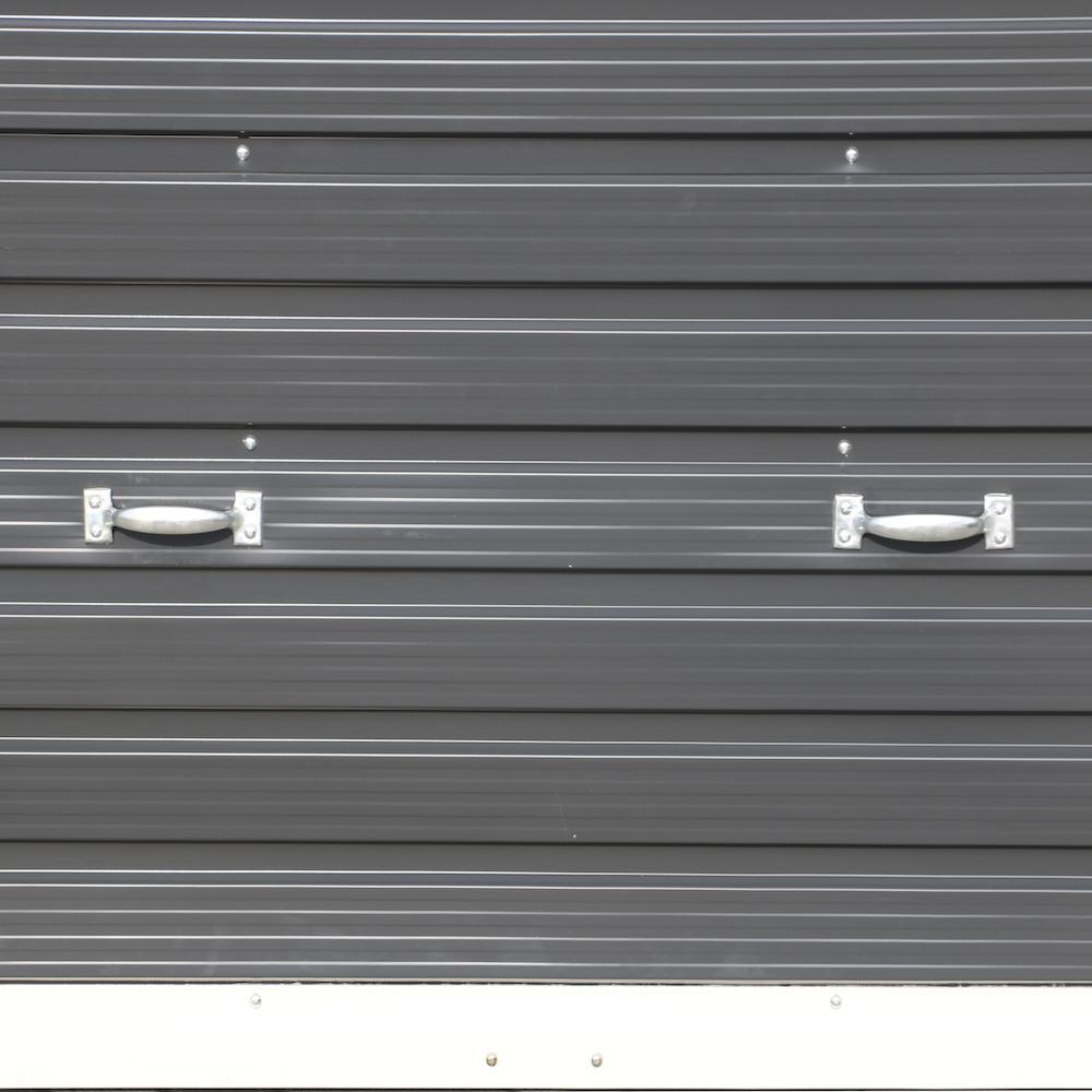 Duramax Garages Duramax 12ft x 26ft Imperial Metal Garage Off White / Brown Trim