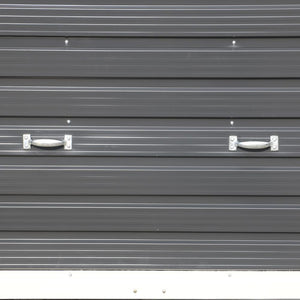 Duramax Garages Duramax 12ft x 26ft Imperial Metal Garage Off White / Brown Trim
