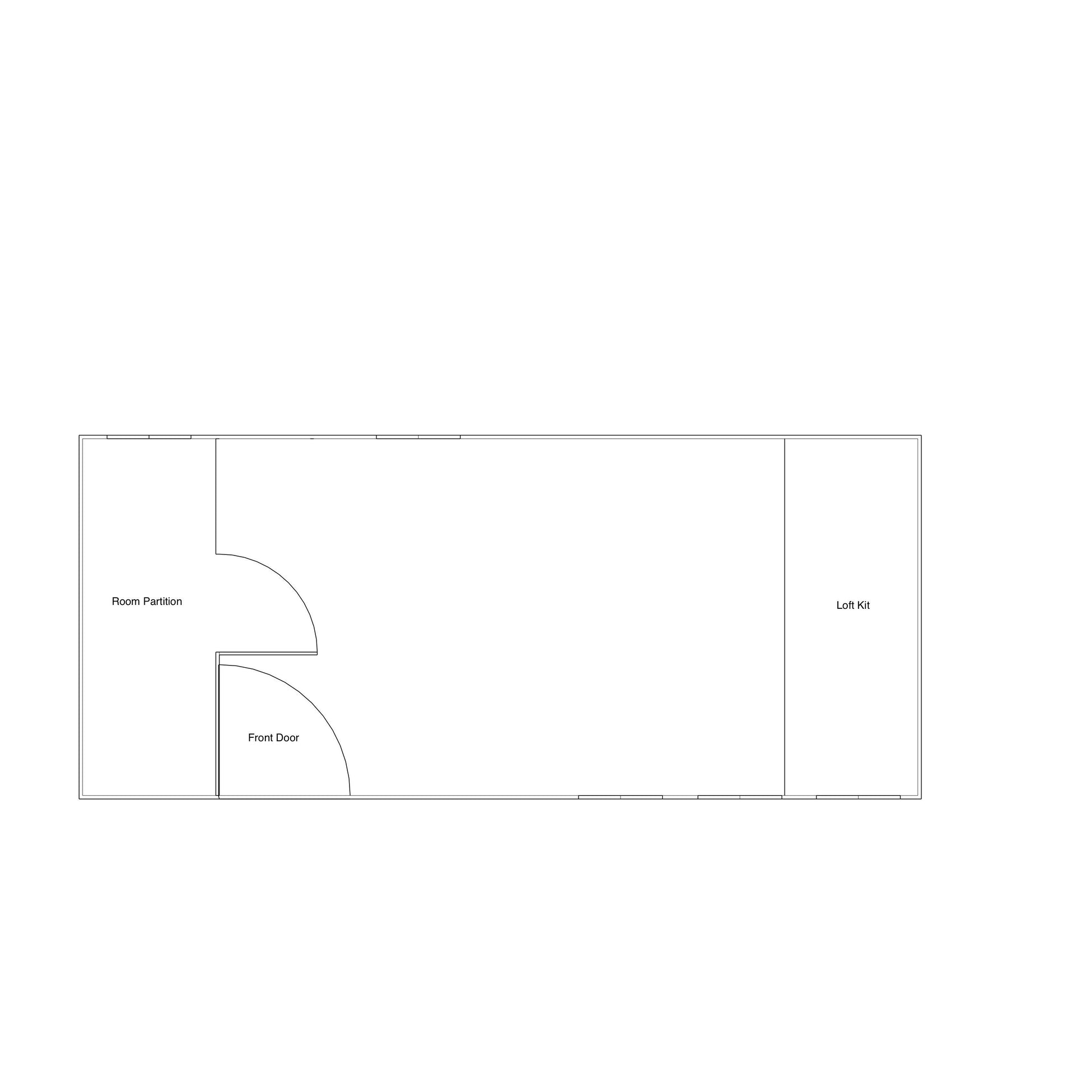 Duramax Insulated Buildings Room Partition and Loft Kit BOSS Gable Roof Tiny House/Insulated Building 8.5' x 20'