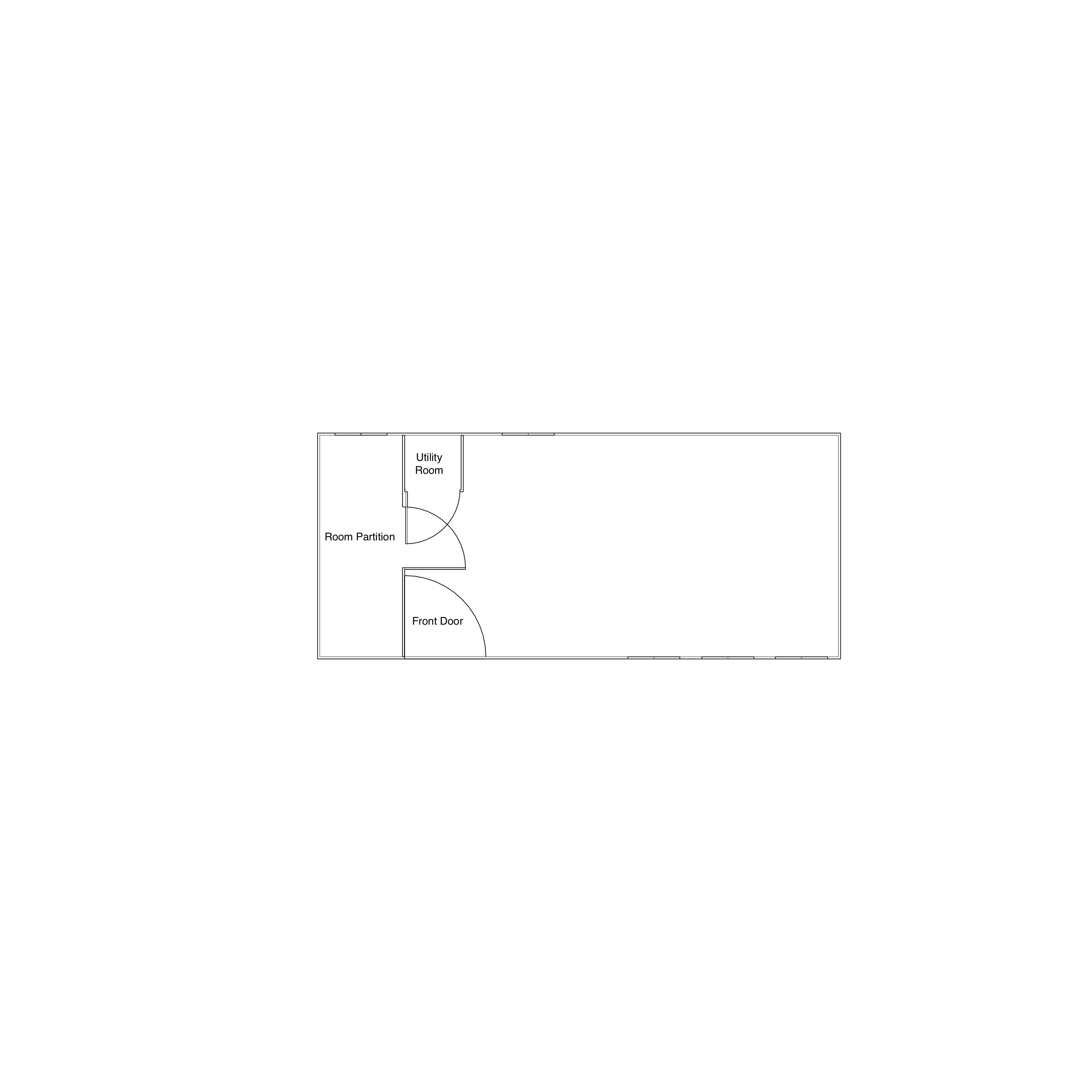 Duramax Insulated Buildings Room Partition and Utility Room BOSS Gable Roof Tiny House/Insulated Building 8.5' x 20'