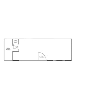 Duramax Insulated Buildings Room Partition and Utility Room Boss Gable Roof Tiny House/Insulated Building 8.5' x 26'