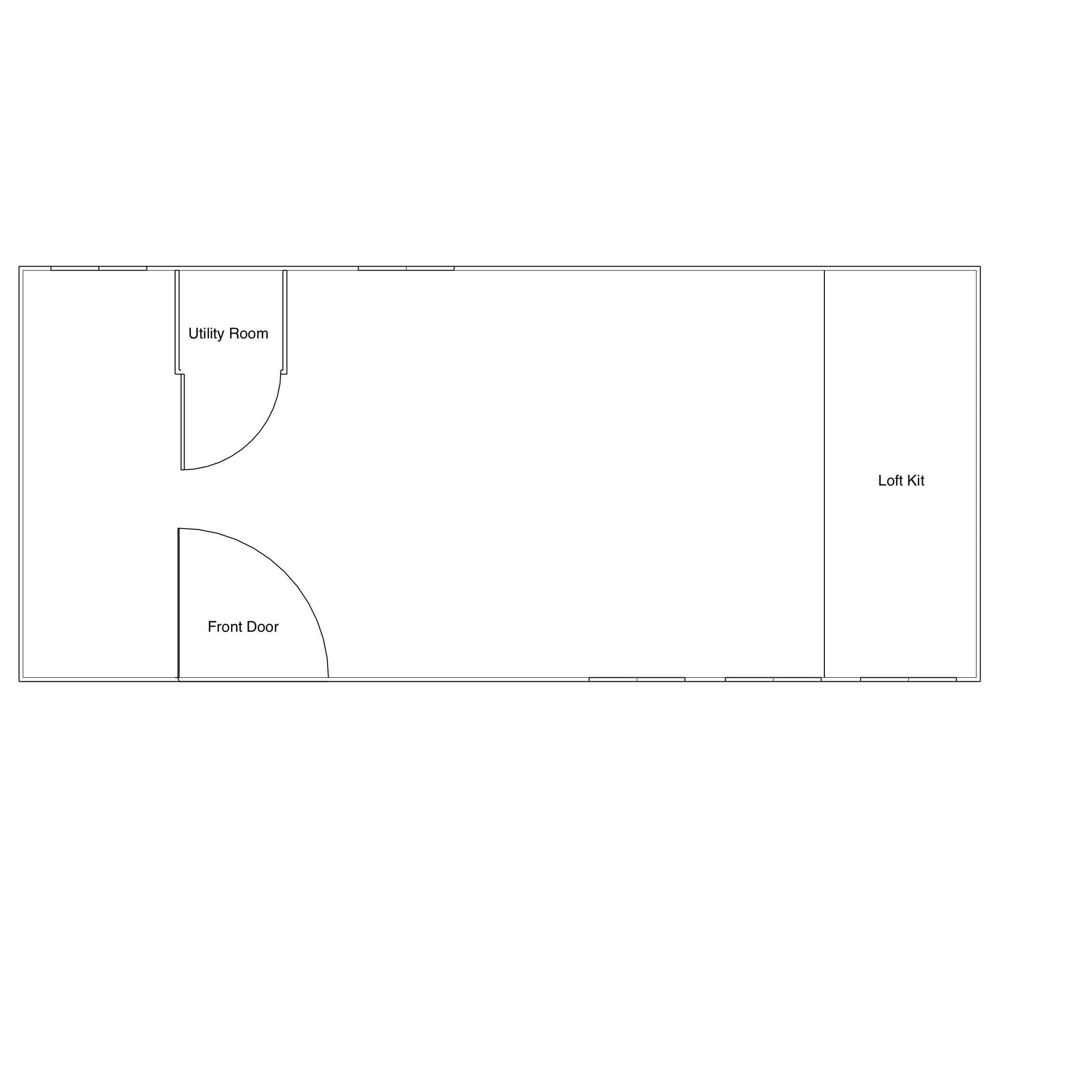 Duramax Insulated Buildings Utility Room and Loft Kit BOSS Gable Roof Tiny House/Insulated Building 8.5' x 20'