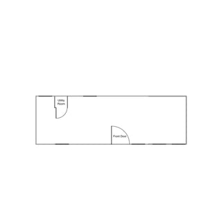 Duramax Insulated Buildings Utility Room Boss Gable Roof Tiny House/Insulated Building 8.5' x 26'