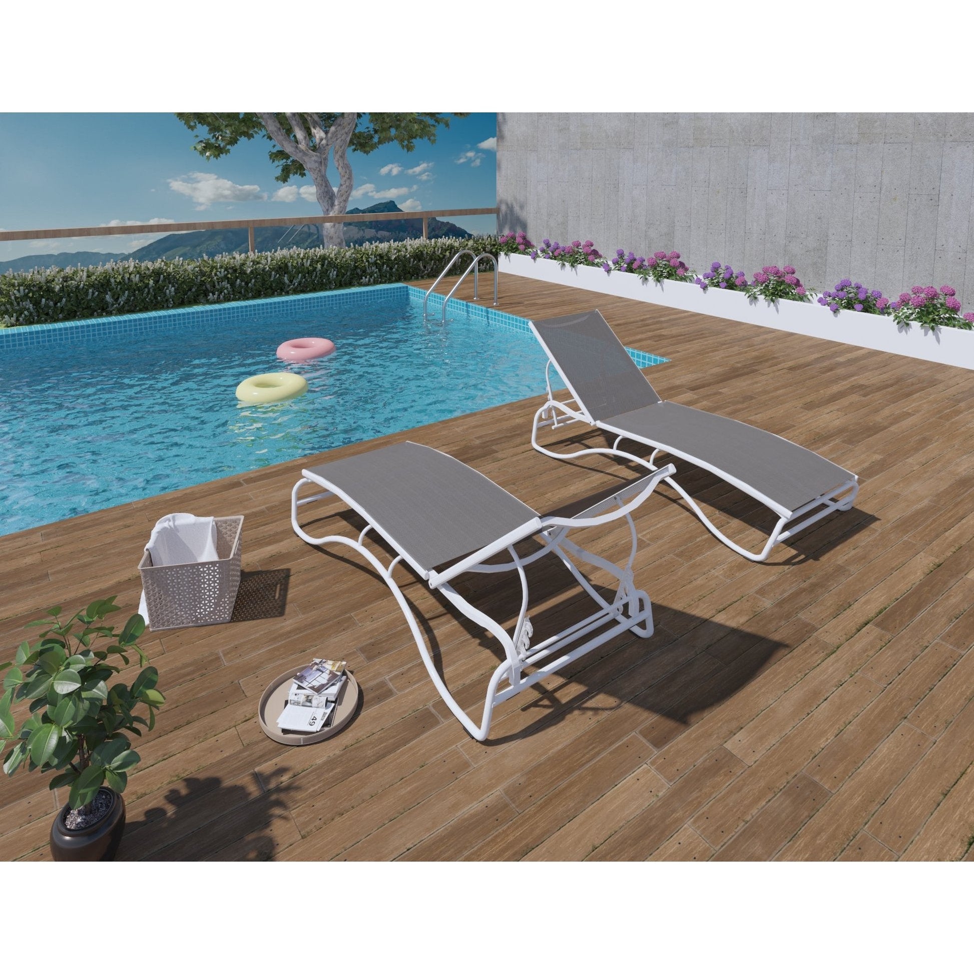 Duramax Lounge Chairs Corsica Lounger Set of 2 (3 Colors)