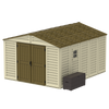 Duramax sheds DuraMax 10.5ft x 13ft  Woodbridge Plus Vinyl Shed w/ Foundation Kit & Window