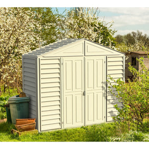 Duramax sheds DuraMax 10.5ft x 2.75ft SidePro Vinyl Shed with Foundation Kit