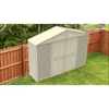 Duramax sheds DuraMax 10.5ft x 2.75ft SidePro Vinyl Shed with Foundation Kit