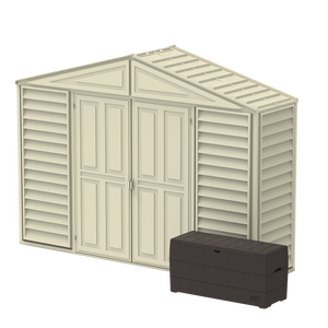 Duramax sheds DuraMax 10.5ft x 2.75ft SidePro Vinyl Shed with Foundation Kit