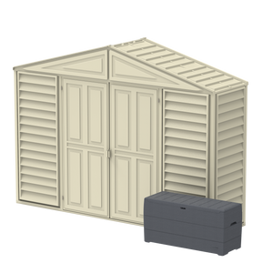 Duramax sheds DuraMax 10.5ft x 2.75ft SidePro Vinyl Shed with Foundation Kit