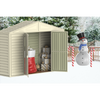 Duramax sheds DuraMax 10.5ft x 2.75ft SidePro Vinyl Shed with Foundation Kit