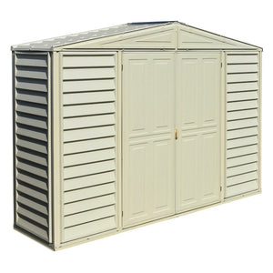 Duramax sheds DuraMax 10.5ft x 3ft SidePro Vinyl Shed with Foundation Kit